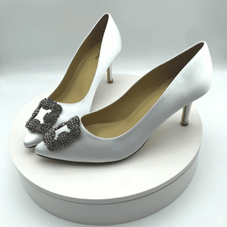 Escarpin blanc femme Helena